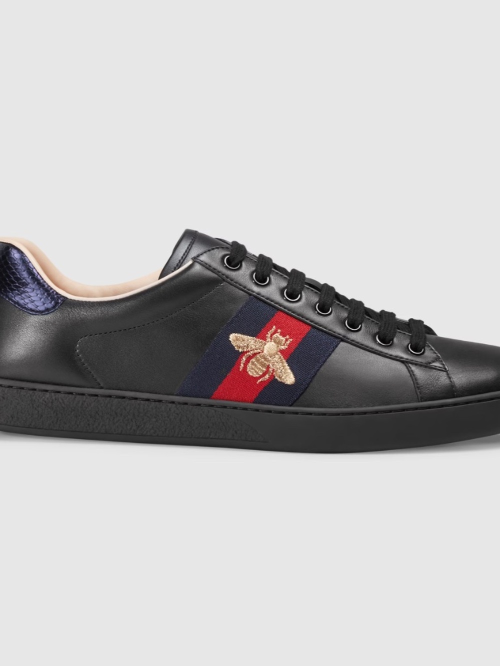 Gucci Men's Ace sneaker with bee, Size 11